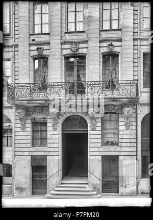 71 CH-NB - Genève, Maison Cayla, façade, vue partielle - Collection Max van Berchem - EAD-8717 Banque D'Images