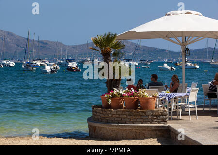 Le restaurant en front de mer Banque D'Images