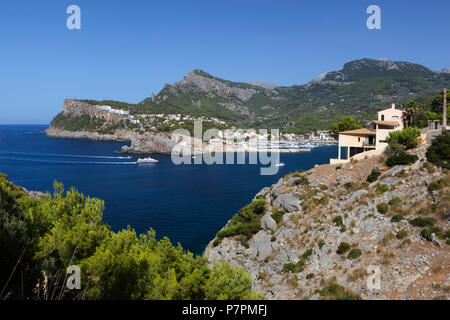 Vue sur la baie et le port Banque D'Images