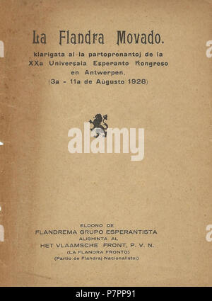 La Flandra Esperanto : Movado . 192871928 La Flandra Movado Banque D'Images