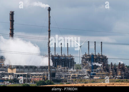 Mossmorran usine pétrochimique dans la région de Fife, Scotland, UK Banque D'Images