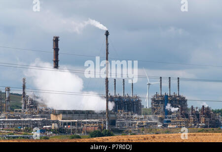 Mossmorran usine pétrochimique dans la région de Fife, Scotland, UK Banque D'Images