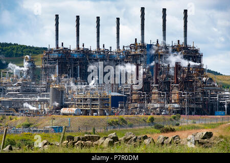 Mossmorran usine pétrochimique dans la région de Fife, Scotland, UK Banque D'Images