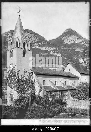 66 CH-NB - Aigle, Église, vue partielle - Collection Max van Berchem - EAD-7162 Banque D'Images