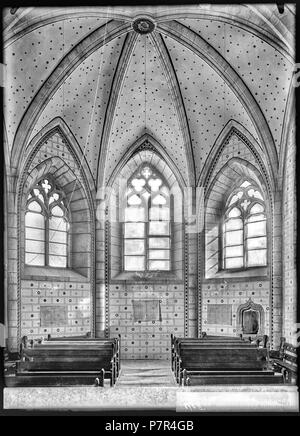66 CH-NB - Aigle, l'Église, choeur, vue partielle intérieure - Collection Max van Berchem - EAD-7165 Banque D'Images