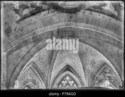 66 CH-NB - Aigle, Église, plafonnier, vue partielle intérieure - Collection Max van Berchem - 246-7166 EAD Banque D'Images