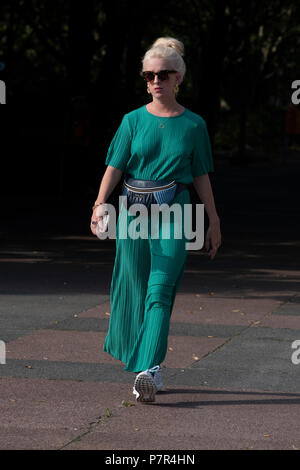 Berlin, Allemagne. 05 juillet, 2018. La rue de la mode à Berlin pendant la semaine de la mode : Beata Siewicz Crédit/Pacific Press/Alamy Live News Banque D'Images