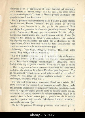 La Flandra Esperanto : Movado . 192871928 La Flandra Movado 05 Banque D'Images