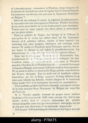 La Flandra Esperanto : Movado . 192871928 La Flandra Movado 08 Banque D'Images