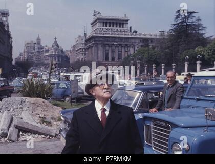 SANCHEZ DE ALBORNOZ , CLAUDIO. HISTORIADOR ESPAÑOL . MADRID 1893 - 1984. FOTO EN MADRID EN EL AÑO 1976. Banque D'Images