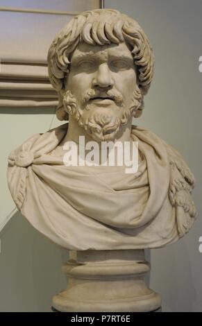 Barbare. Buste. 2ème ANNONCE de siècle. En. Musée Archéologique National, Naples. L'Italie. Banque D'Images