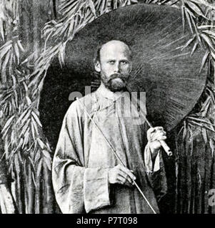 Anglais : Anvers Edgar Pratt FRGS était un naturaliste de l'époque victorienne, explorateur, auteur et célèbre les plantes, les animaux et les insectes - collector à partir de son livre "nows du Tibet" . 1891 24 AntwerpEdgarPratt Banque D'Images