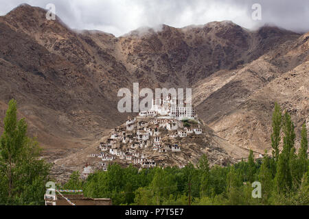Chemre gompa monastère bouddhiste au Ladakh, le Jammu-et-Cachemire, l'Inde Banque D'Images