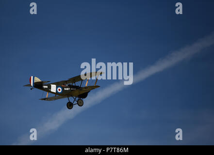 Sopwitch Pup, Baby Mine, LX-PUP, centenaire Air Show ; Musée de la Grande Guerre, LA PREMIÈRE GUERRE MONDIALE, Meaux, Seine-et-Marne, Ile-de-France, France, Europe Banque D'Images