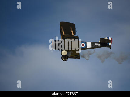 Sopwitch Pup, Baby Mine, LX-PUP, centenaire Air Show ; Musée de la Grande Guerre, LA PREMIÈRE GUERRE MONDIALE, Meaux, Seine-et-Marne, Ile-de-France, France, Europe Banque D'Images