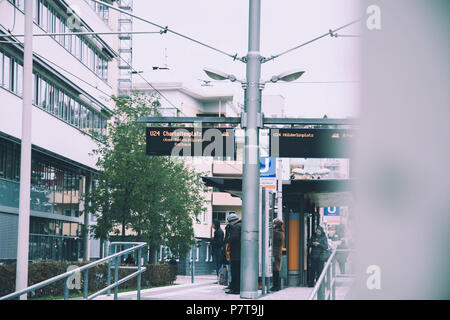 Stuttgarter Straßenbahn SSB, tram à Stuttgart, Allemagne Banque D'Images