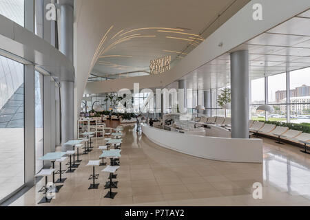 Vue intérieure de la Fondation Heydar Aliyev Bakou Azerbaïdjan,Centre, Banque D'Images