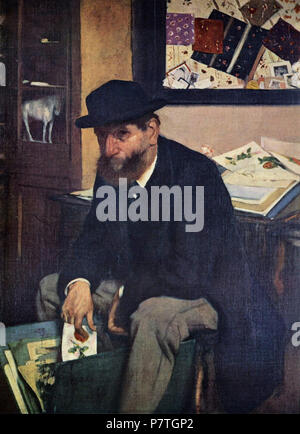 . Le Collectionneur d'Estampes 18663 Hilaire Germain Edgar Degas 013 Banque D'Images