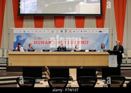 Organisation des Nations Unies, New York, USA, 06 juillet 2018 - Luis Almagro Secrétaire général de l'Organisation des États américains ont participé à la 15e édition du Sommet international des droits de l'homme aujourd'hui au siège des Nations Unies à New York. Photos : Luiz Rampelotto/EuropaNewswire dans le monde d'utilisation | Banque D'Images