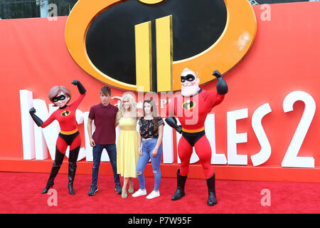 Londres, Royaume-Uni. 08 juillet, 2018. Melinda Messenger, indestructibles 2 - UK Premiere, BFI Southbank, Londres, Royaume-Uni, le 08 juillet 2018, photo de Richard Goldschmidt : Riche de crédit Gold/Alamy Live News Banque D'Images