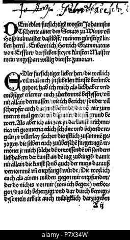 . Ayn new kunstlich buech welches gar gewiss vnd behend gemainen lernet nach der Regel detre/ welschen practic/ regeln falsi vñ erlichë regeln .... Deutsch : Dies ist ein Scan des historischen anglais Buch鋨es : c'est un document historique de la numérisation . N/A 128 De Rechenbuch (Schreiber) 003 Banque D'Images