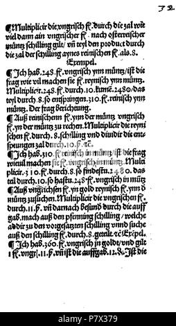 . Ayn new kunstlich buech welches gar gewiss vnd behend gemainen lernet nach der Regel detre/ welschen practic/ regeln falsi vñ erlichë regeln .... Deutsch : Dies ist ein Scan des historischen anglais Buch鋨es : c'est un document historique de la numérisation . N/A 128 De Rechenbuch (Schreiber) 061 Banque D'Images