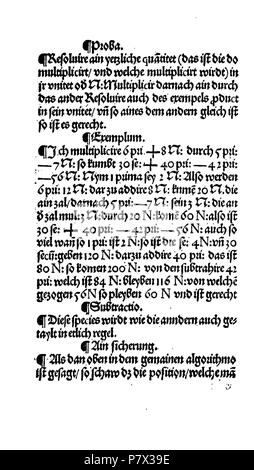 . Ayn new kunstlich buech welches gar gewiss vnd behend gemainen lernet nach der Regel detre/ welschen practic/ regeln falsi vñ erlichë regeln .... Deutsch : Dies ist ein Scan des historischen anglais Buch鋨es : c'est un document historique de la numérisation . N/A 128 De Rechenbuch (Schreiber) 112 Banque D'Images