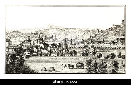 350 Graz von der Ostseite Variante n° 70 - zu - J.F.Kaiser Ansichten der Steiermark 1830 Lithografirte. Banque D'Images