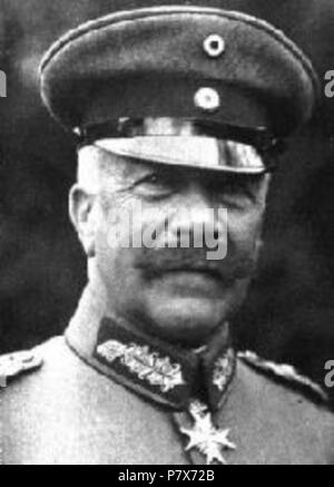 Italiano : Il generale Hermann von François, comandante del I corpo d'armata tedesco nella battaglia di Tannenberg (1914) . 1915 169 Le général Hermann von François Banque D'Images