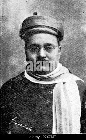 Gopal Krishna Gokhale, CIE (9 mai 1866 - 19 février 1915) . 1909 GKGokhale 173 Banque D'Images