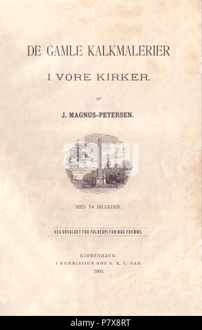 Dansk : af bogen 'da:De gamle Kalkmalerier j'vore Kirker' af Julius Magnus Petersen (1827 - 1917). 124 De gamle Kalkmalerier2 Banque D'Images