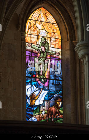 War Memorial à guichet à Southwell Minster dans le Nottinghamshire, Angleterre, Royaume-Uni Banque D'Images