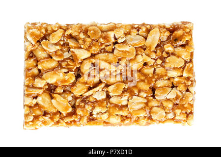 Kozinaki à partir de l'arachide isolé sur fond blanc, placez le texte Banque D'Images