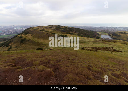 Image en arrière-plan du parc de Holyrood à Edimbourg, Ecosse. Banque D'Images