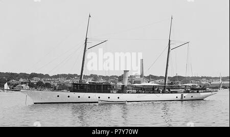 Anglais : Ballymena, yacht à vapeur. 8 Août 1891 32 yacht à vapeur de Ballymena (03) Banque D'Images