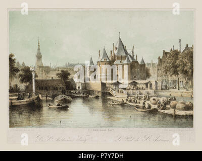 Nederlands : Beschrijving De Waag gezicht op St. Anthonies Nieuwmarkt remplies de Waag à partir de Geldersekade Documenttype prent Vervaardiger Bührmann, C.F. Hilverdink, Johannes J. A. (1813-1902) Emrik en Binger Collectie Collectie Atlas Dreesmann Geografische naam Nieuwmarkt Geldersekade Gebouw Waag (http://archief.amsterdam/archief/10094 Afbeeldingsbestand Inventarissen Nieuwmarkt) 010094004481 . Date inconnue 193 Hilverdink, Johannes J. A. (1813-1902), l'AFB 010094004481 Banque D'Images