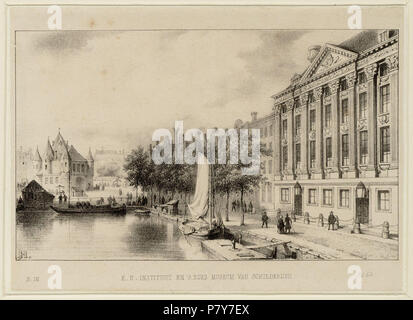 Nederlands : Beschrijving K.N. En 's Musée Rijks Instituut van schilderijen Het Trippenhuis, Kloveniersburgwal 29, Kon. Instituut van Wetenschappen en Kunsten en Rijksmuseum, gezien naar de Waag, Nieuwmarkt 4. Techniek : steendruk. Documenttype prent Vervaardiger Hilverdink, Johannes J. A. (1813-1902) Collectie Collectie Stadsarchief Amsterdam : tekeningen en prenten 1846 Datering Geografische naam Nieuwmarkt Kloveniersburgwal Gebouw Waag (http://archief.amsterdam/archief/10097/010097003231 Afbeeldingsbestand Inventarissen Nieuwmarkt) 010097003231 . 1846193 Hilverdink, Johannes J. A. (1813-1902 Banque D'Images