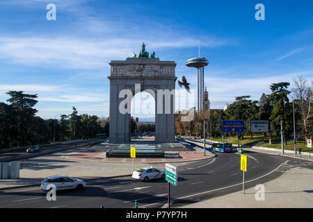 Arco de la Victoria et Faro de Moncloa, Anarchy, Espagne Banque D'Images