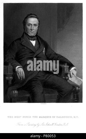 Andrew James Broun-Ramsay, 1er marquis de Dalhousie KT, PC (22 avril 1812 - 19 décembre 1860) . 1860 261 Marquis de Dalhousie Banque D'Images