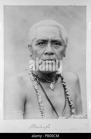 French : Photo de Mata'afa Iosefa, ca. Années 1890. Numéro de référence : PA1-q-610-38-1. Portrait de Mata'afa Iosefa, l'un des prétendants aux Samoa dans l'état royal avant l'occupation allemande en 1899. vers 1890 262 Mata'afa Iosefa, ca. 1890 Banque D'Images