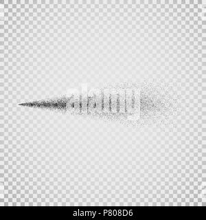 Effet de l'eau pulvérisée. Flux de particules de brouillard dans l'air. Rafraîchisseur d'air de pulvérisation réaliste, d'une douche. Vector illustration isolé sur fond blanc Illustration de Vecteur