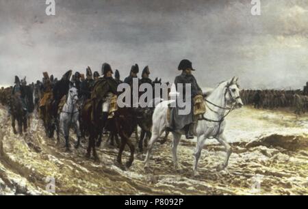 Jean-Louis-Ernest Meissonier (1815 - 1891). Peintre classique français. Campagne de France, 1864. Musée d'Orsay. Paris. La France. Banque D'Images