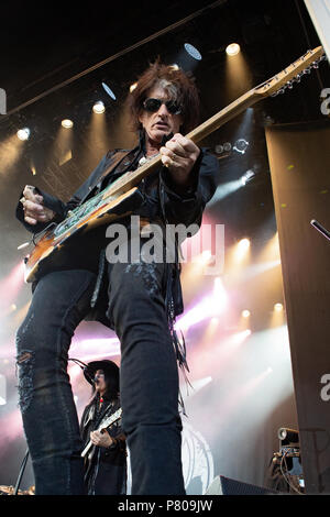 Le Hollywood Vampires en concert au parc d'attractions Liseberg comprend : Joe Perry Où : Göteborg, Suède Quand : 06 juin 2018 Credit : Emelie Andersson/WENN.com Banque D'Images