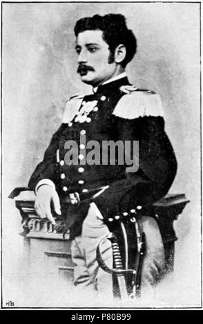 Anglais : l'image du livre : Leopoldo Pullè, Patria Esercito Re Ulrico Hoepli, Milan, 1908. Italiano : 'Luigi Rosini, 1866.' immagine dal libro : Leopoldo Pullè, Patria Esercito Re Ulrico Hoepli, Milano, 1908, p. 50. 1908302 Patria Esercito re p068c Banque D'Images