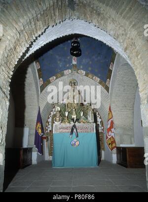 CAPILLA DE SANTA CATALINA-VISTA DEL'INTÉRIEUR. Emplacement : CASTILLO DE SANTA CATALINA, Jaen, Espagne. Banque D'Images