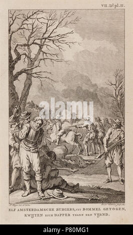 Description de l'Amsterdamsche Nederlands : Elf burgers uit Bommel getogen capable zich dapper tegen den vijand Documenttype prent Vervaardiger achète, Jacobus (1724-1801), R. (Reinier Vinkeles ; 1741-1816) Collectie Collectie Stadsarchief Amsterdam : tekeningen en prenten Datering http://archief.amsterdam/archief/10097/010097007481 Afbeeldingsbestand 1787 Inventarissen 010097007481 . 1787329 Reinier Vinkeles, Afb 010097007481 Banque D'Images