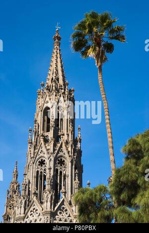 L'atmosphère néogothique Catedral de San Juan en Arucas Banque D'Images