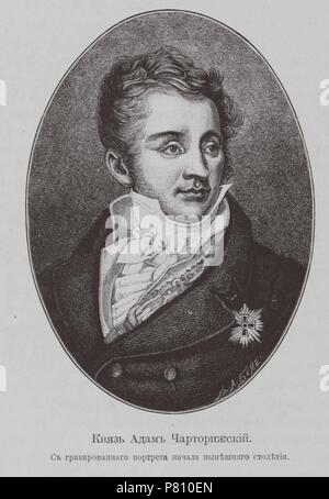 Le prince Adam Jerzy Czartoryski (1770-1861). Musée : Bibliothèque d'État de Russie, Moscou. Banque D'Images