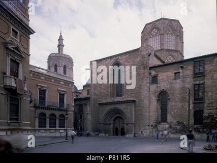 PORTADA DE PALACIO CIMBORRIO Y EL MIGUELET. Emplacement : CATEDRAL-extérieur, VALENCE, ESPAGNE. Banque D'Images
