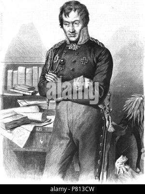 Deutsch : Gerhard von Scharnhorst, Militärreformer und, général. 1863 342 1813 (Scharnhorst de 40-177 g Burger) Banque D'Images